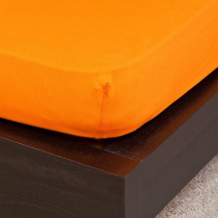 Naturtex Jersey fitted bed sheet - Orange  90-100x200 cm