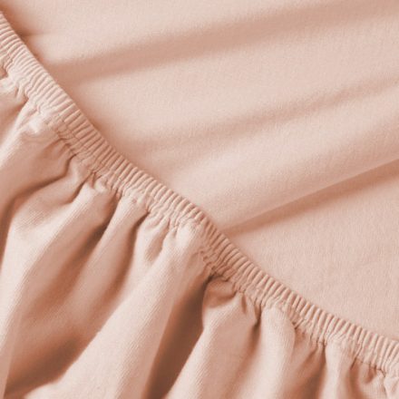 Billerbeck Rebeka Jersey fitted bed sheet - Strawberry cream 180-200x200 cm